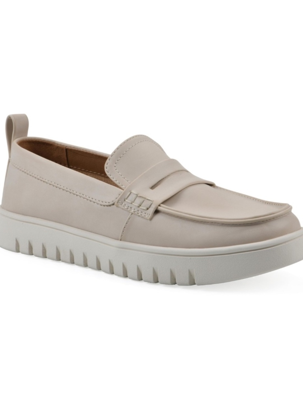 WHITE MOUNTAIN Fom Recovery Women's Nonna Penny Loafer Sneaker Eggshell